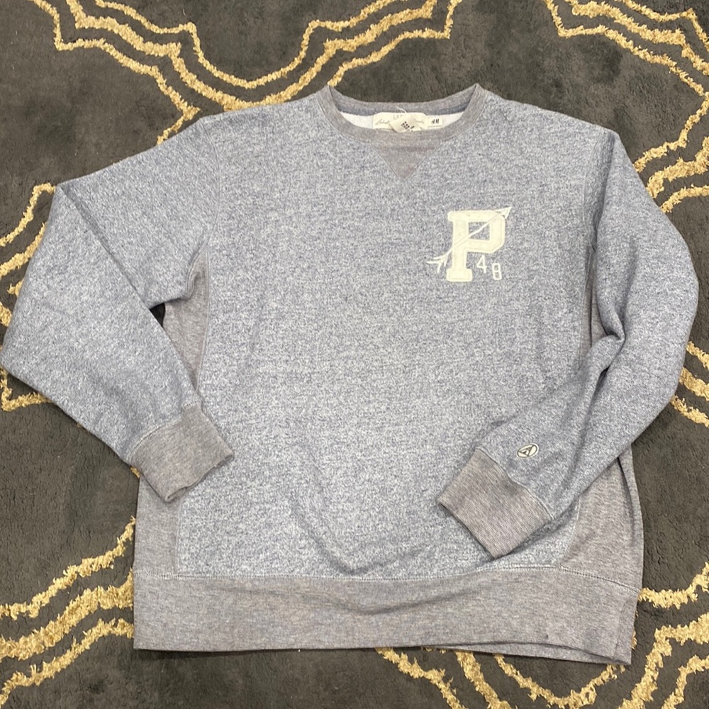 Grey H&M L.O.G.G Sweatshirt “P” Mens Size Medium